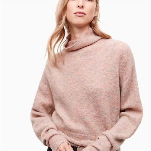 Aritzia Wilfred Lorin Wool Alpaca Pink Sweater - Picture 1 of 6